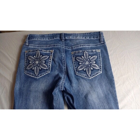 Unbranded Jeans Women's Size 6 Boot cut Low Rise Y2k Cottagecore Preppy Floral - Picture 6 of 7
